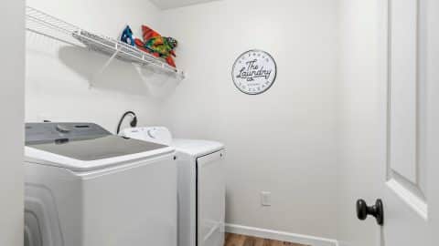 The Lake Escape Laundry Area