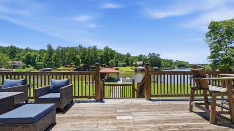 The Lodge on Lake Sinclair Porch